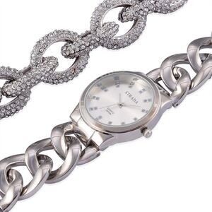 STRADA Austrian Crystal Watch and Bracelet